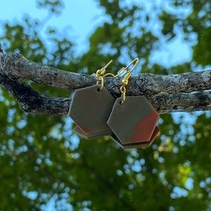 Polymer clay earrings.